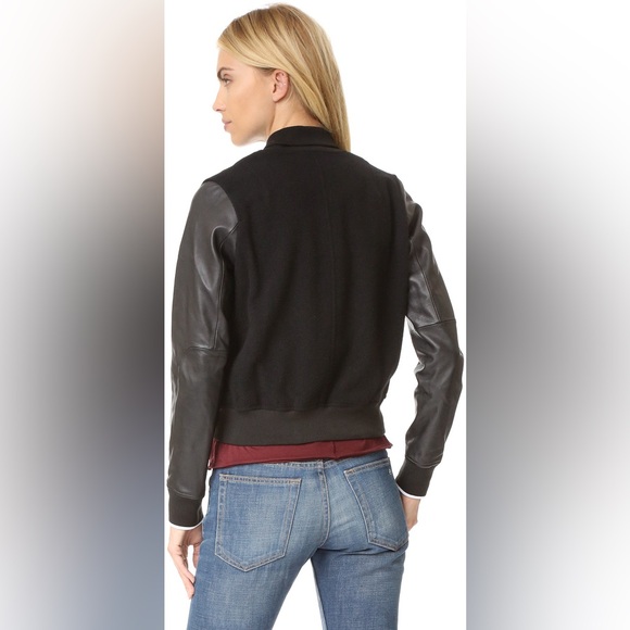 ASOS - Velvet and leather college jacket‎ - Picture 2 of 9